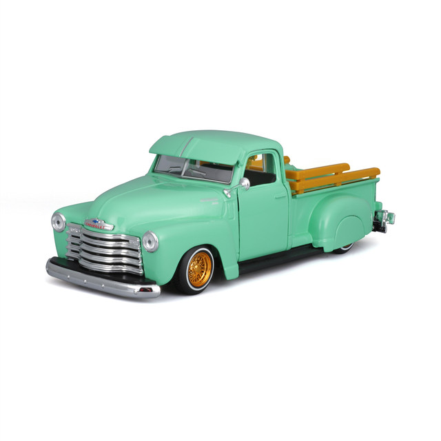 Auto Maisto Chevrolet Lowriders 1950 Pick-up 3100 Verde A Escala 1:24