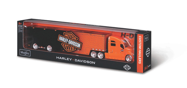 Foto 3 pulgar | Trailer Maisto Harley Davidson Custom Haulers Multicolor A Escala 1:64