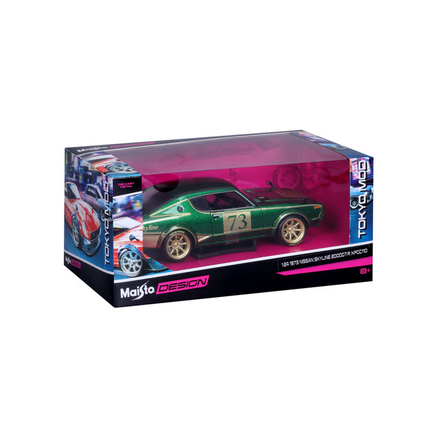 Foto 4 pulgar | Auto Maisto TMODS 1973 Nissan Skyline 2000GT-R A Escala 1:24