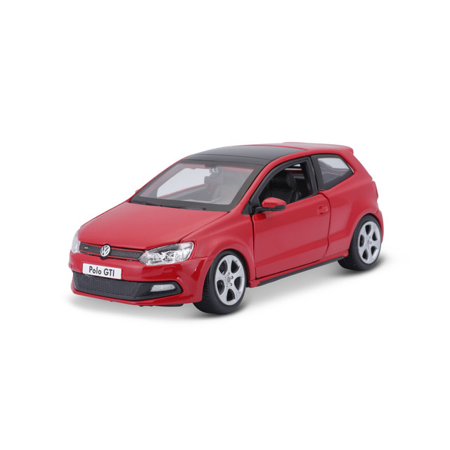 Auto Burago Volkswagen Polo Gti Mark 5 Rojo A Escala 1:24