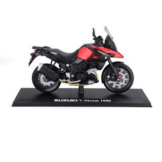 Foto 2 | Motocicleta Maisto Suzuki V-storm Special Edition Color Amarillo Con stand A Escala 1:12