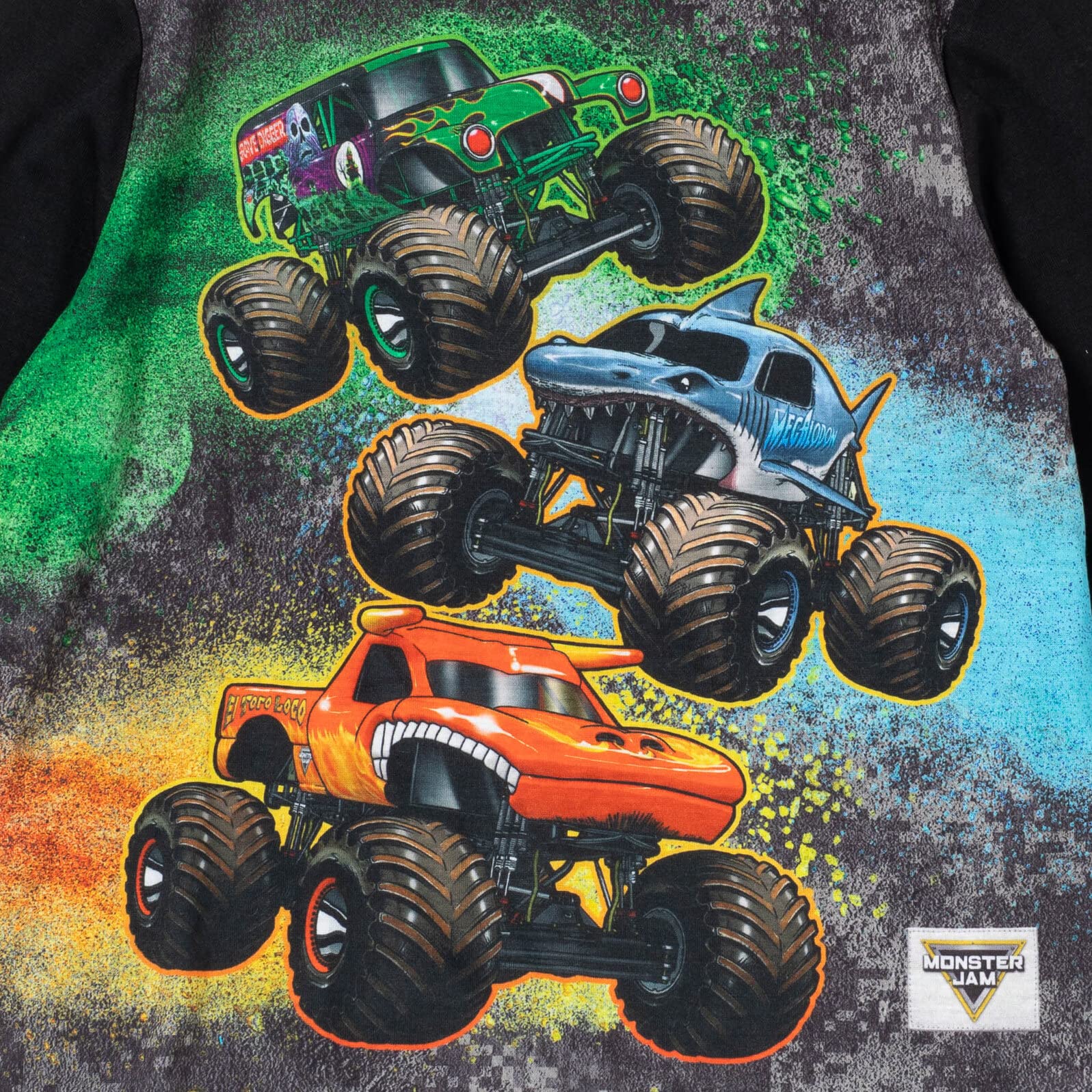 Foto 5 pulgar | Set De Pijama Monster Jam Truck Grave Digger El Toro Loco 2t - Venta Internacional.