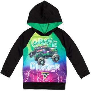 Foto 1 | Sudadera Con Capucha Monster Jam Trucks Grave Digger Para Niños Pequeños, Negro/verde - Venta Internacional.