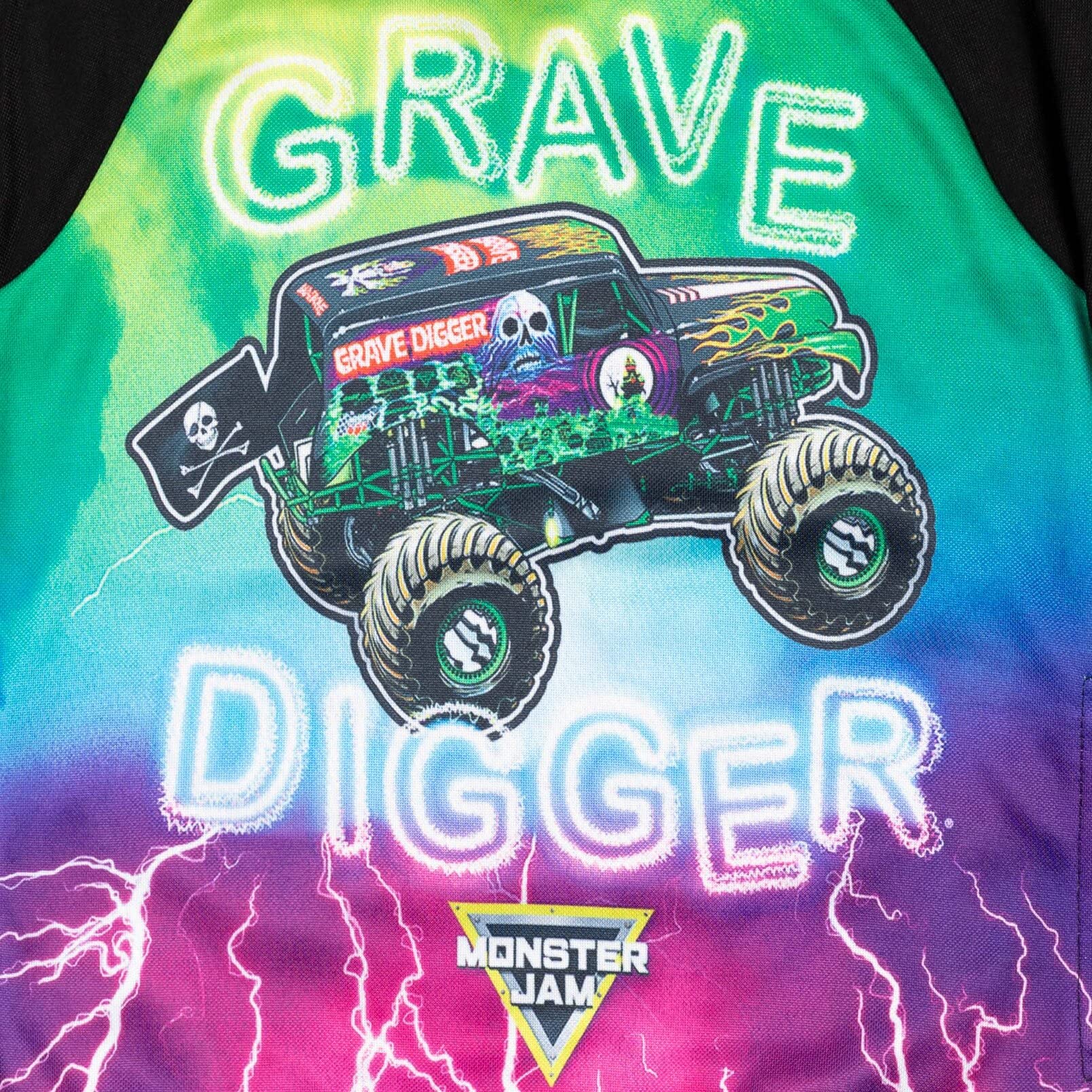 Foto 4 pulgar | Sudadera Con Capucha Monster Jam Trucks Grave Digger Para Niños Pequeños, Negro/verde - Venta Internacional.