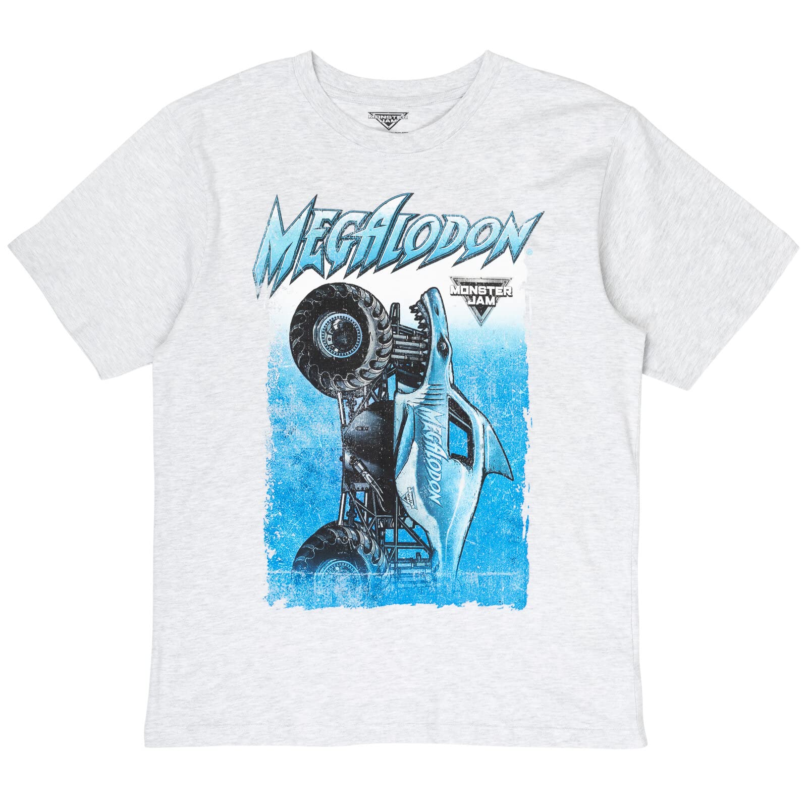 Camiseta Monster Jam Megalodon Gris Para Hombre Xxl - Venta Internacional.