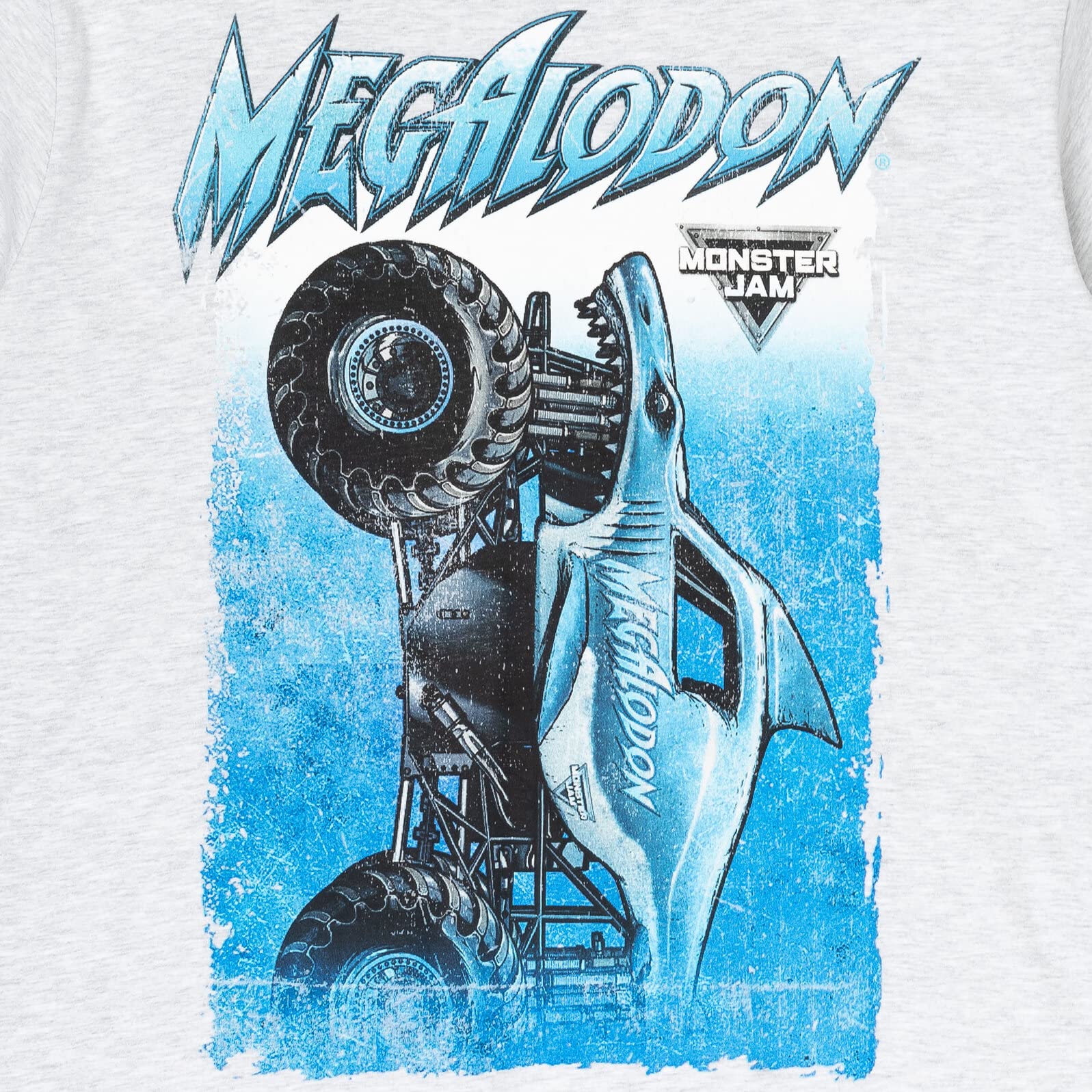 Foto 4 pulgar | Camiseta Monster Jam Megalodon Gris Para Hombre Xxl - Venta Internacional.