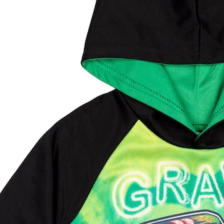 Foto 5 | Sudadera Con Capucha Monster Jam Trucks Grave Digger Big Boys, Negro/verde - Venta Internacional.