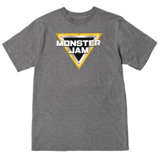 Foto 1 | Camiseta Monster Jam Logo Grave Digger Gris Para Hombre - Venta Internacional.