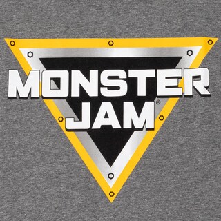 Foto 3 | Camiseta Monster Jam Logo Grave Digger Gris Para Hombre - Venta Internacional.
