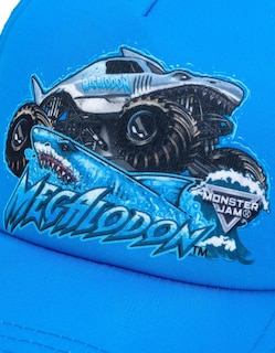 Foto 4 | Gorra De Béisbol Monster Jam Megalodon Blue Para Niños Pequeños - Venta Internacional.