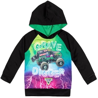Foto 1 | Sudadera Con Capucha Monster Jam Trucks Grave Digger Para Niños Pequeños, Negro/verde - Venta Internacional.