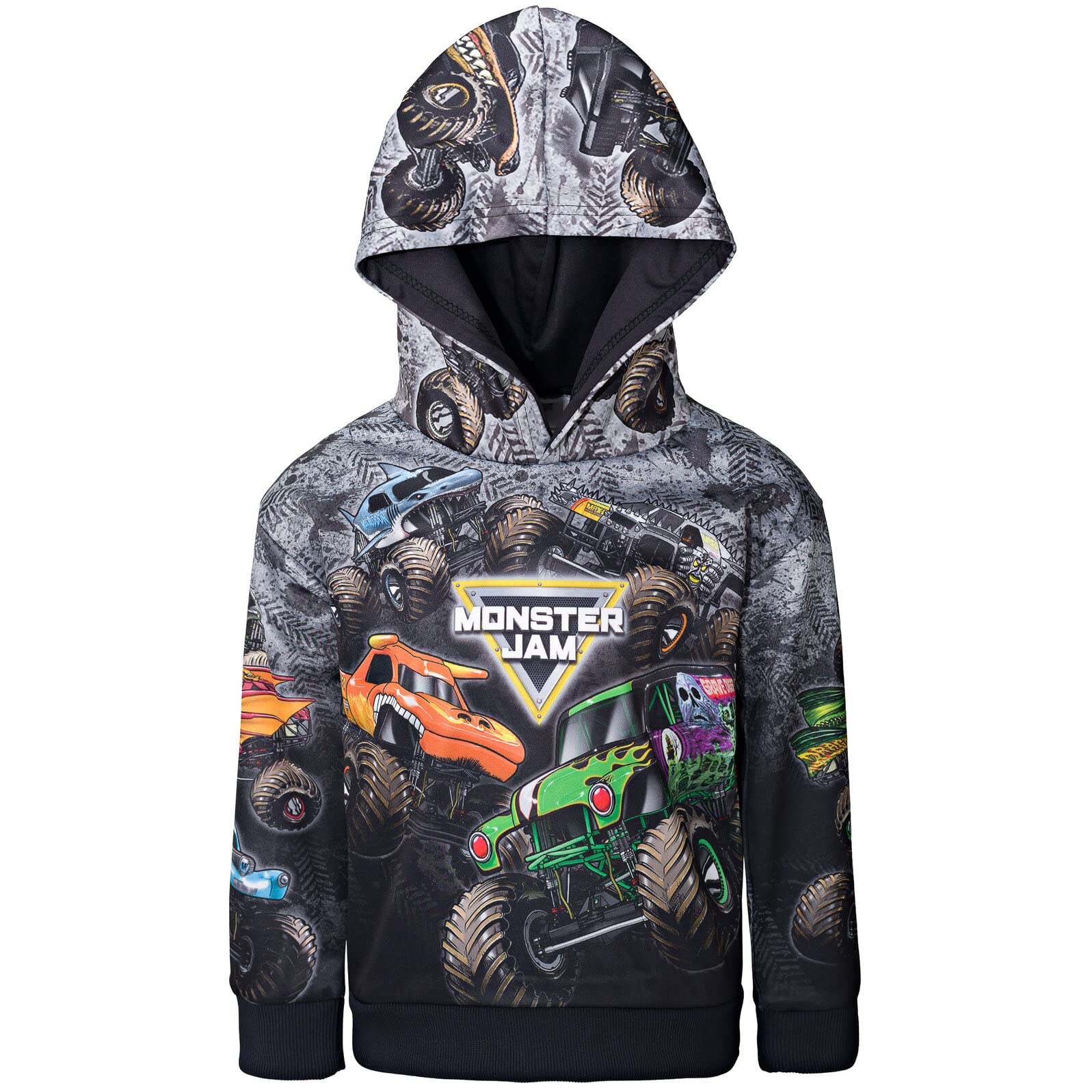 Sudadera Con Capucha Monster Jam Zombie Grave Digger Megalodon Para Niños 4t - Venta Internacional.