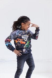 Foto 2 | Sudadera Con Capucha Monster Jam Zombie Grave Digger Megalodon Para Niños 4t - Venta Internacional.