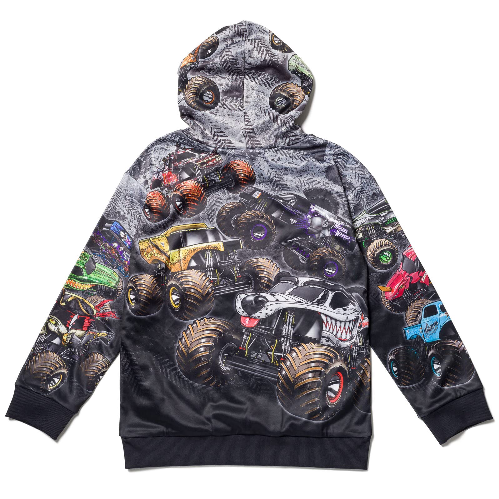 Foto 4 pulgar | Sudadera Con Capucha Monster Jam Zombie Grave Digger Megalodon Para Niños 4t - Venta Internacional.