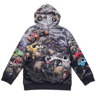 Foto 3 | Sudadera Con Capucha Monster Jam Zombie Grave Digger Megalodon Para Niños 4t - Venta Internacional.