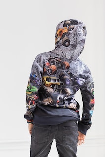 Foto 4 | Sudadera Con Capucha Monster Jam Zombie Grave Digger Megalodon Para Niños 4t - Venta Internacional.