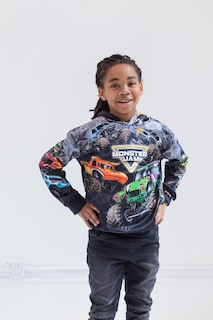Foto 6 | Sudadera Con Capucha Monster Jam Zombie Grave Digger Megalodon Para Niños 4t - Venta Internacional.