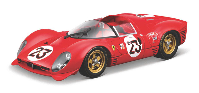 Foto 2 pulgar | Auto Burago Racing A Escala 1:24 Racing 30 P4 Daytona 1967 Color Rojo