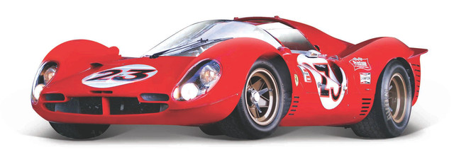 Foto 3 pulgar | Auto Burago Racing A Escala 1:24 Racing 30 P4 Daytona 1967 Color Rojo