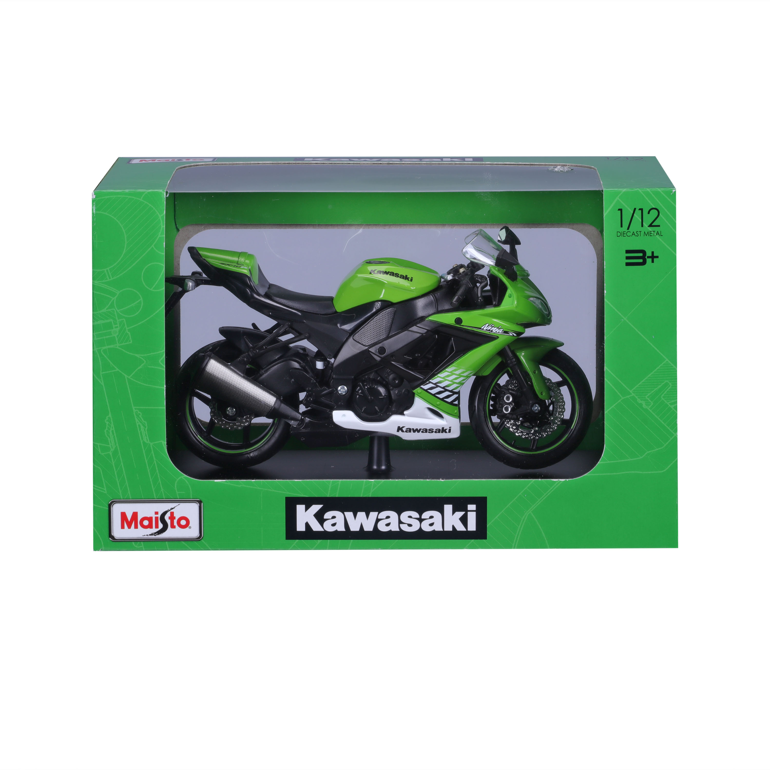 Foto 5 pulgar | Moto MC Se Kawasaki Ninja Zx-10r Maisto Special Edition A Escala 1:12 Con stand