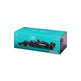 Foto 2 | Auto Burago F1 Mercedes-amg Petronas W14 2023 A Escala 1:24 Con Casco - #63 Russell