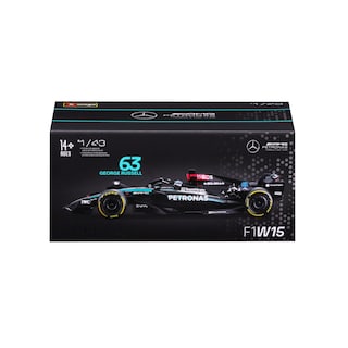 Foto 2 | Auto Burago F1 Mercedes W15 2024 A Escala 1:43 Con Casco - #63 Russell