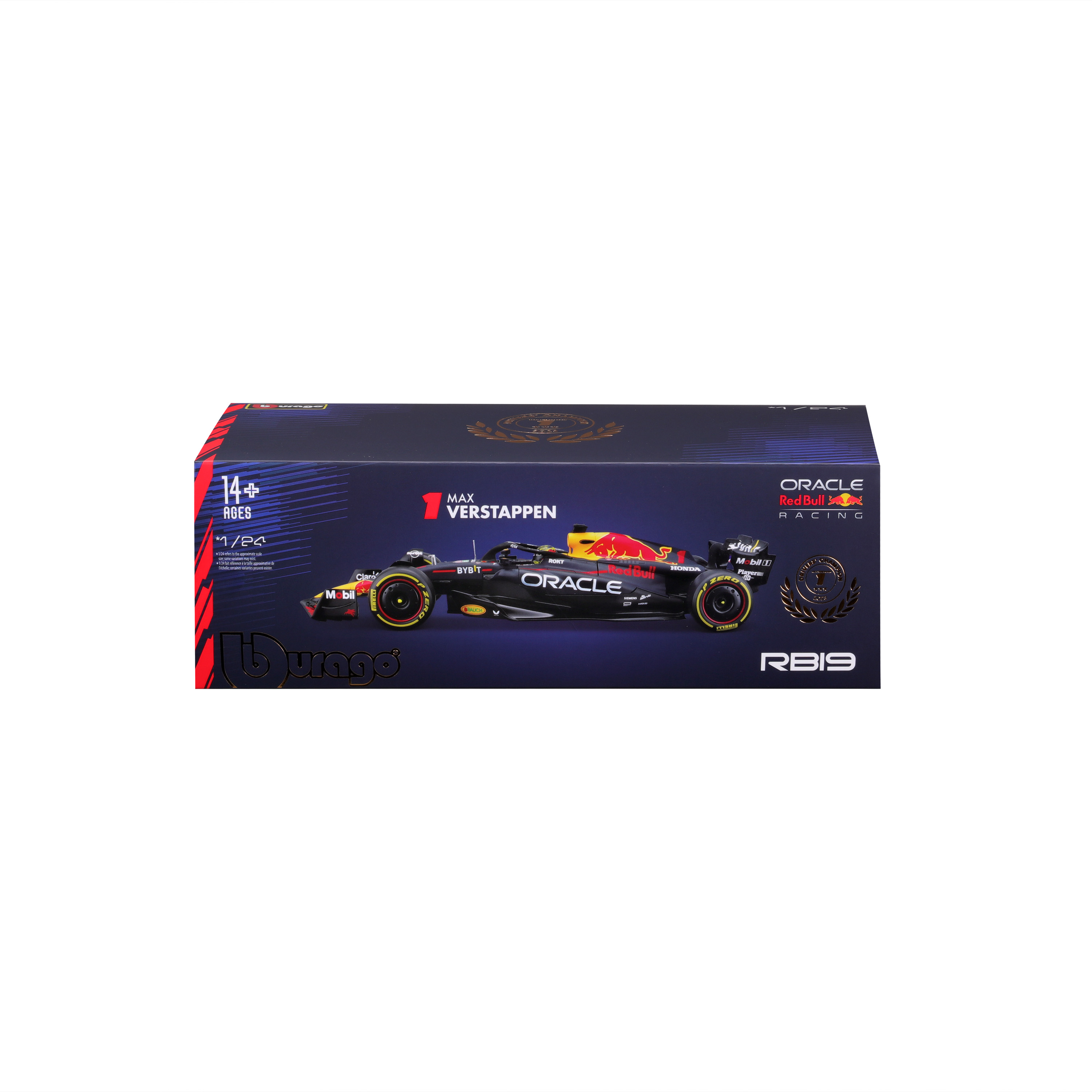 Foto 5 | Auto Burago F1 Oracle Rb19 2023 A Escala 1:24 Con Casco - #1 Max Verstappen