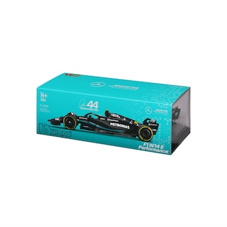 Foto 2 | Auto Burago F1 Mercedes-amg Petronas W14 2023 A Escala 1:24 Con Casco - #44 Hamilton