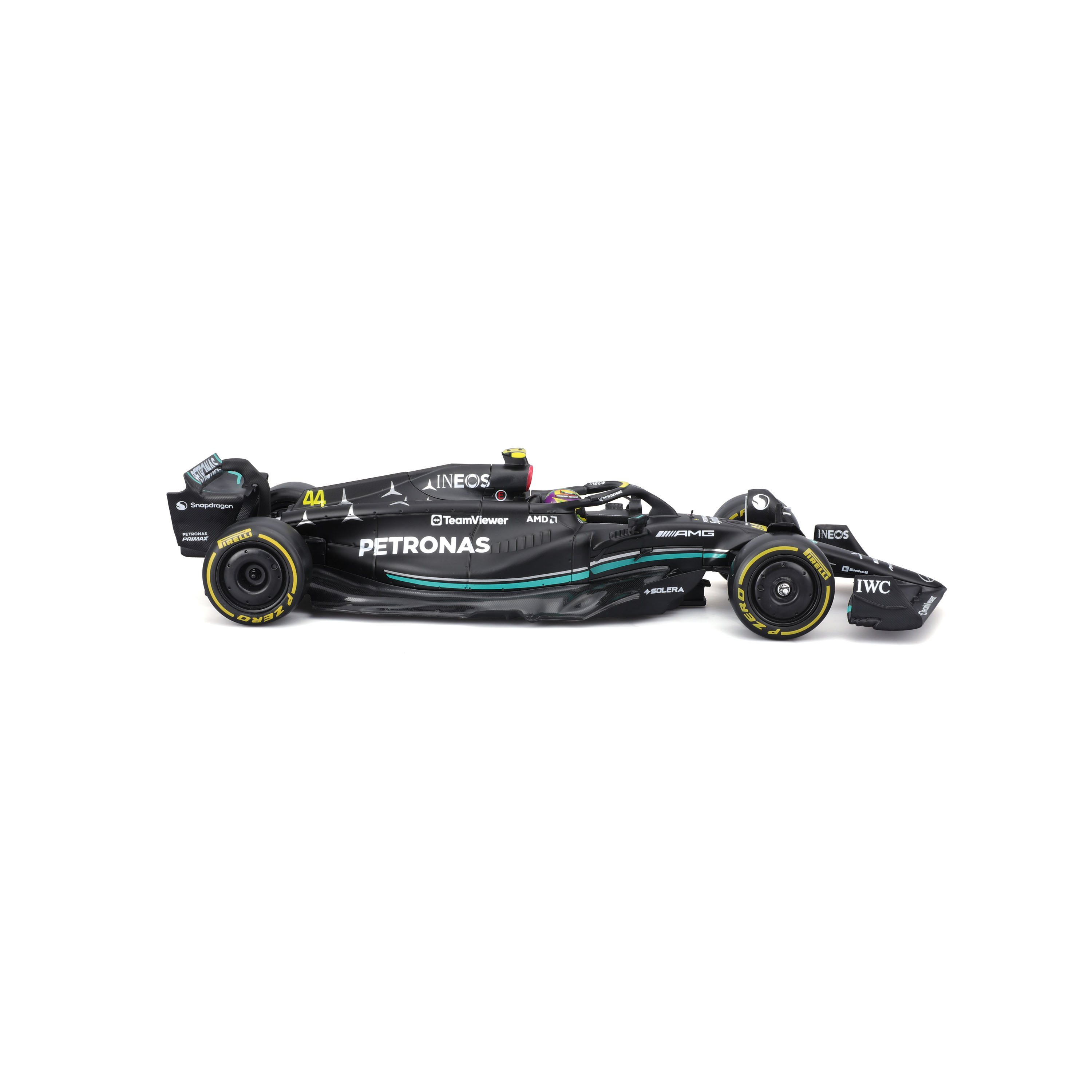 Foto 5 pulgar | Auto Burago F1 Mercedes-amg Petronas W14 2023 A Escala 1:24 Con Casco - #44 Hamilton