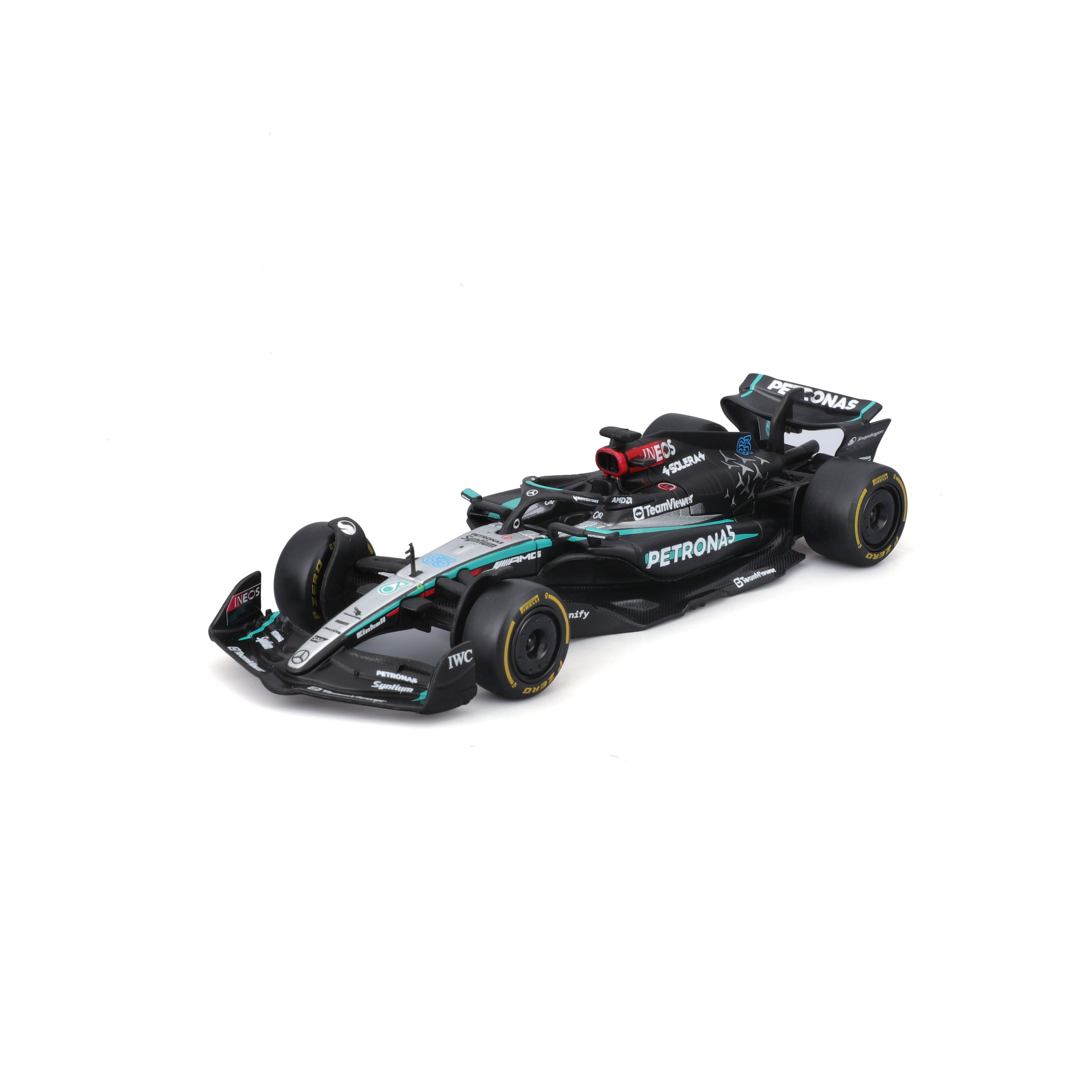 Foto 2 pulgar | Auto Burago F1 Mercedes W15 2024 A Escala 1:43 - #63 Russell