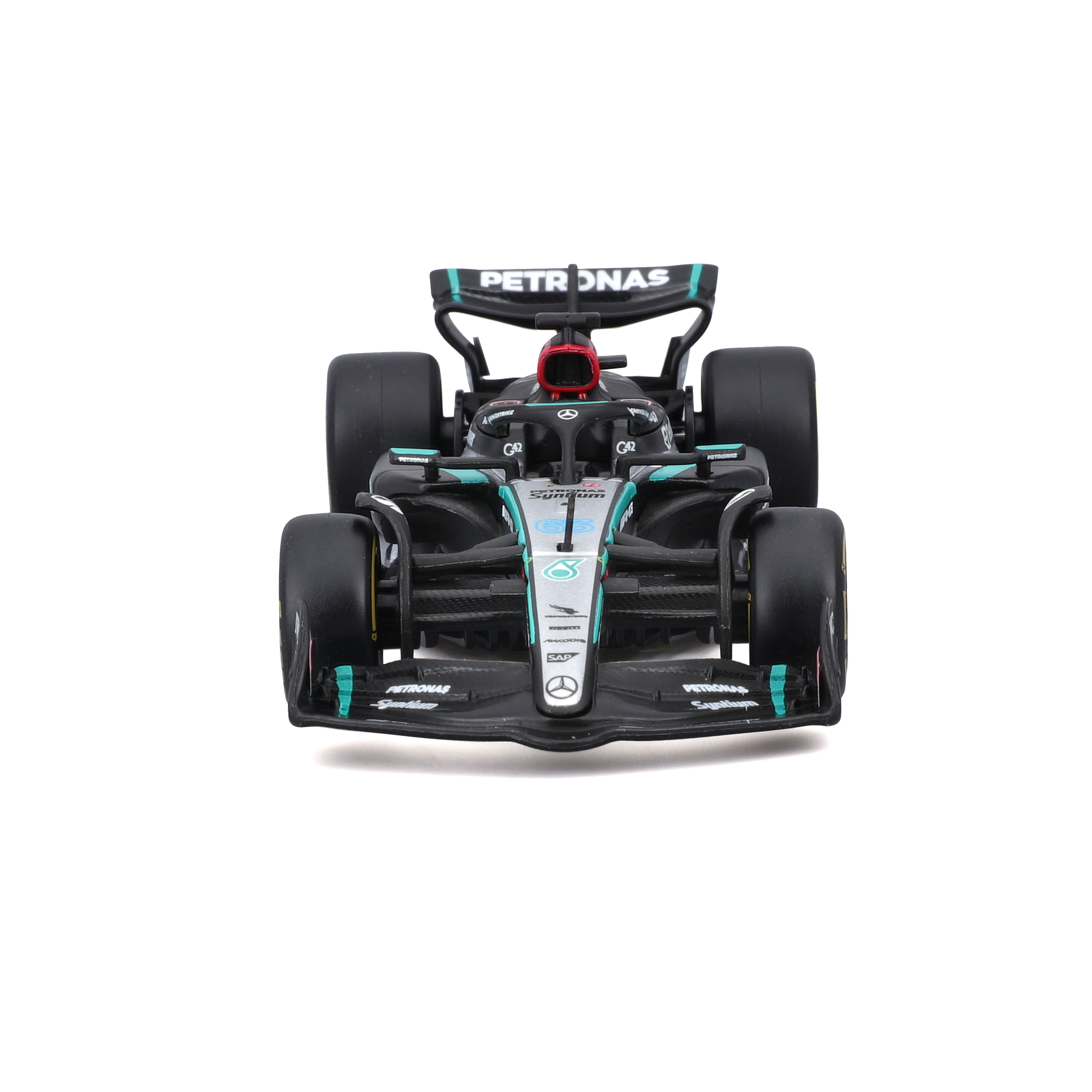 Foto 3 pulgar | Auto Burago F1 Mercedes W15 2024 A Escala 1:43 - #63 Russell