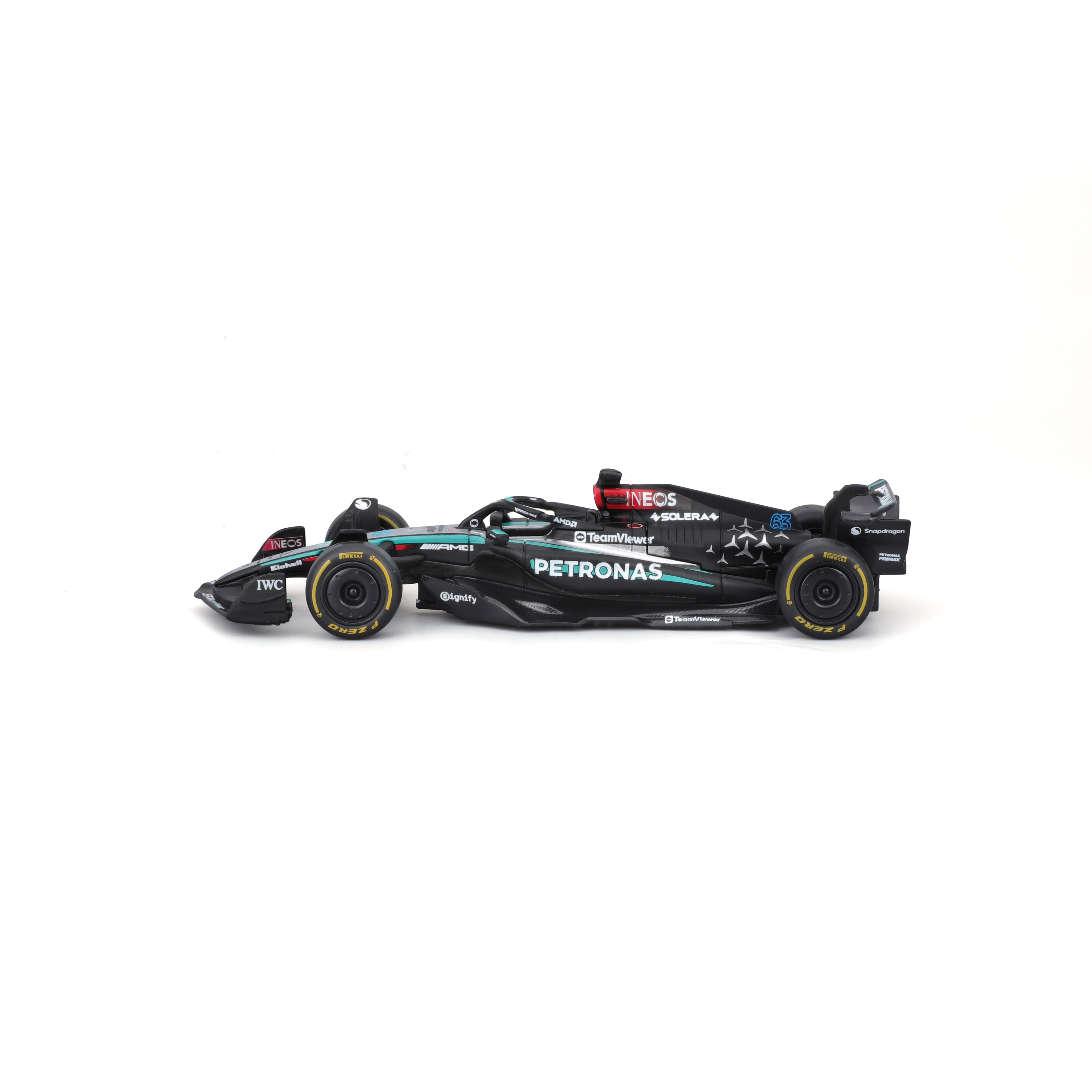 Foto 5 pulgar | Auto Burago F1 Mercedes W15 2024 A Escala 1:43 - #63 Russell