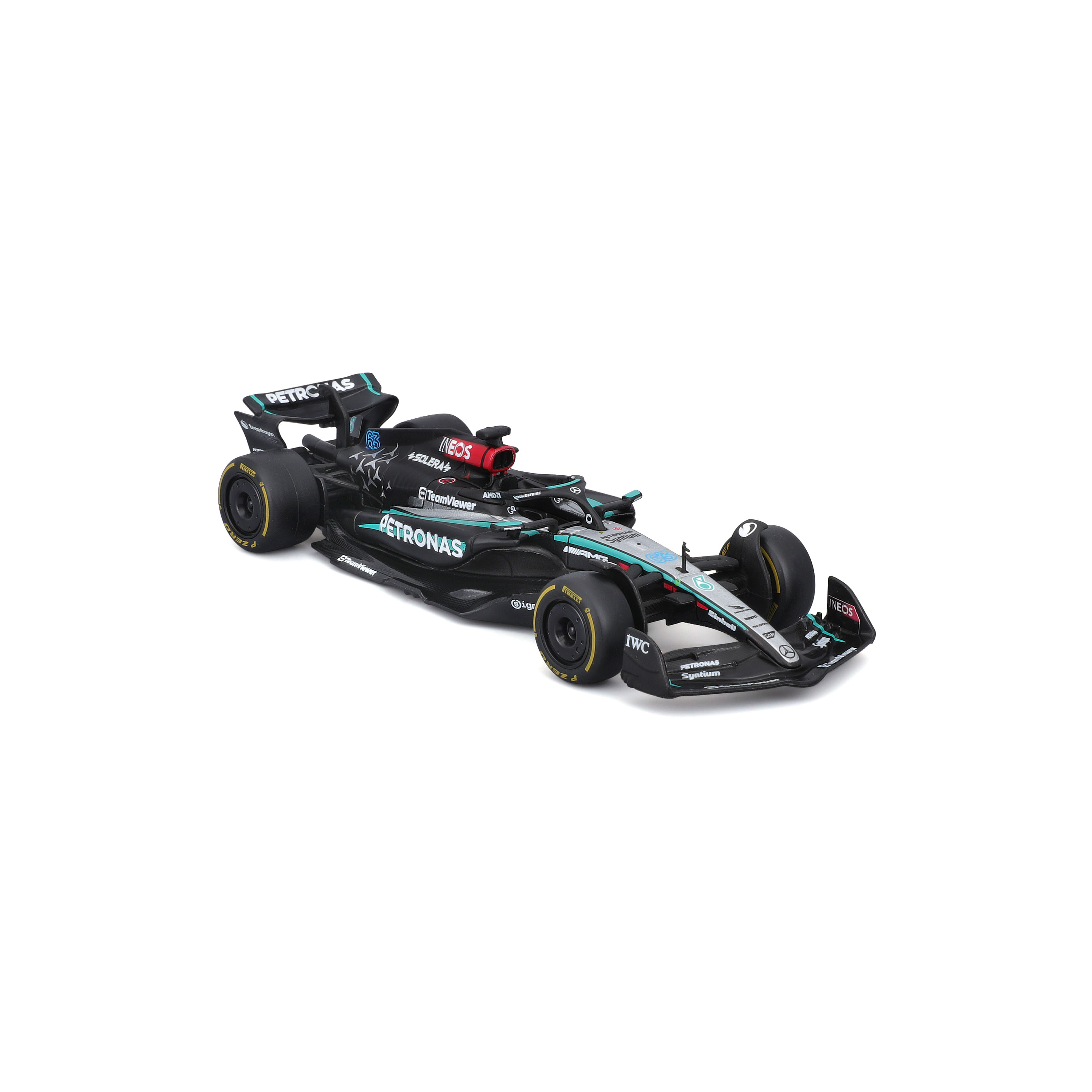 Foto 6 pulgar | Auto Burago F1 Mercedes W15 2024 A Escala 1:43 - #63 Russell