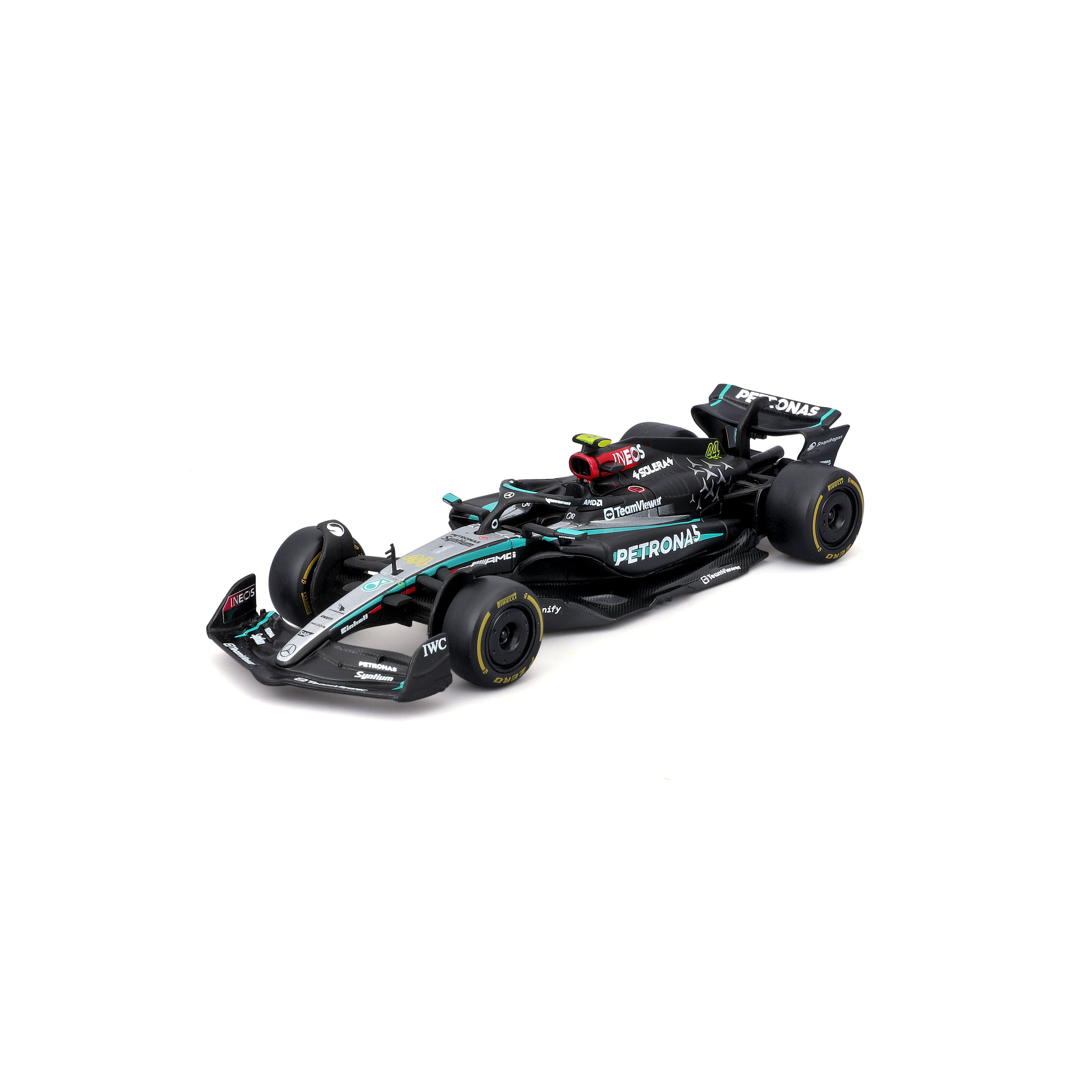 Foto 2 pulgar | Coche Burago F1 Mercedes W15 2024 a Escala 1:43 #44 Hamilton Die Cast Detallado