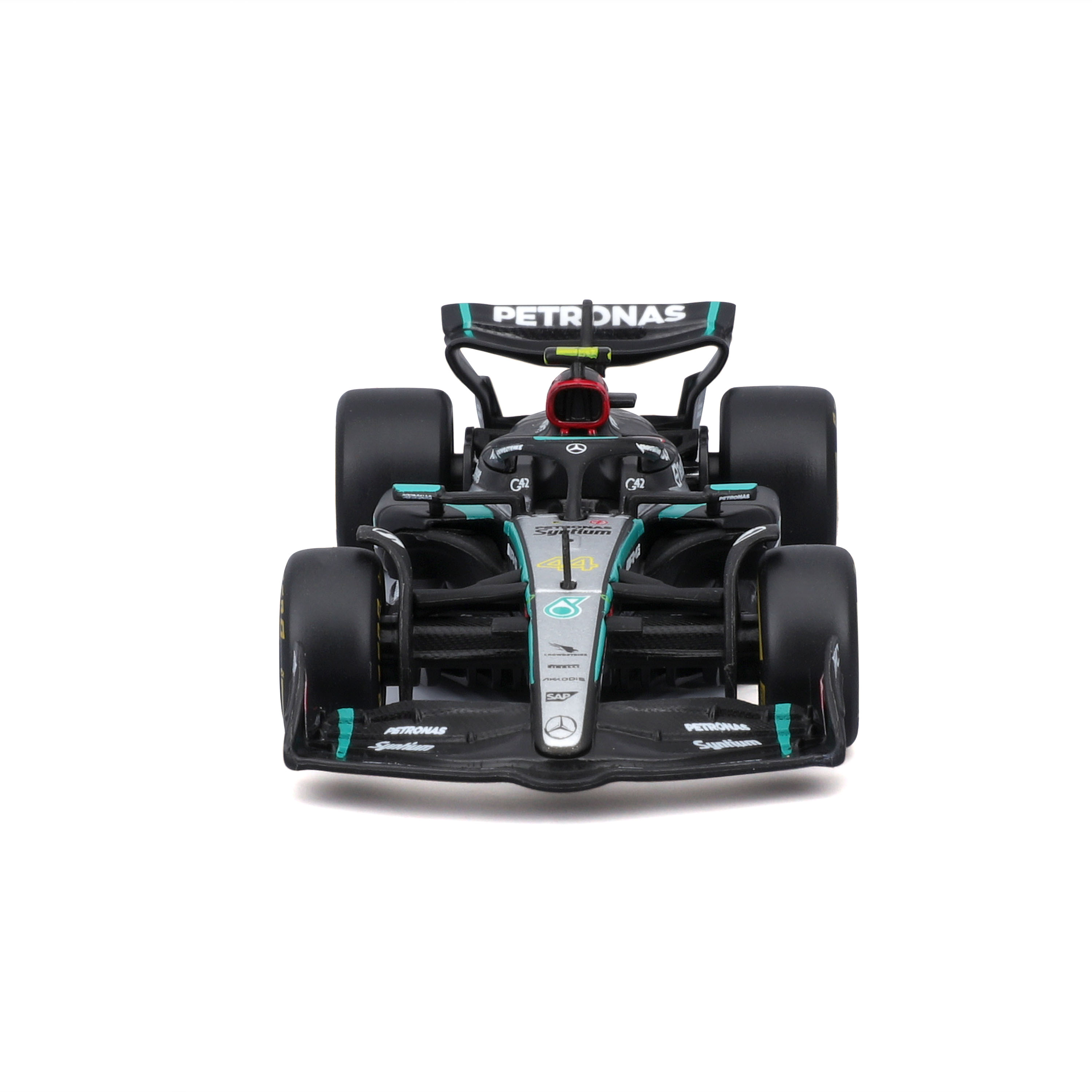 Foto 4 pulgar | Coche Burago F1 Mercedes W15 2024 a Escala 1:43 #44 Hamilton Die Cast Detallado