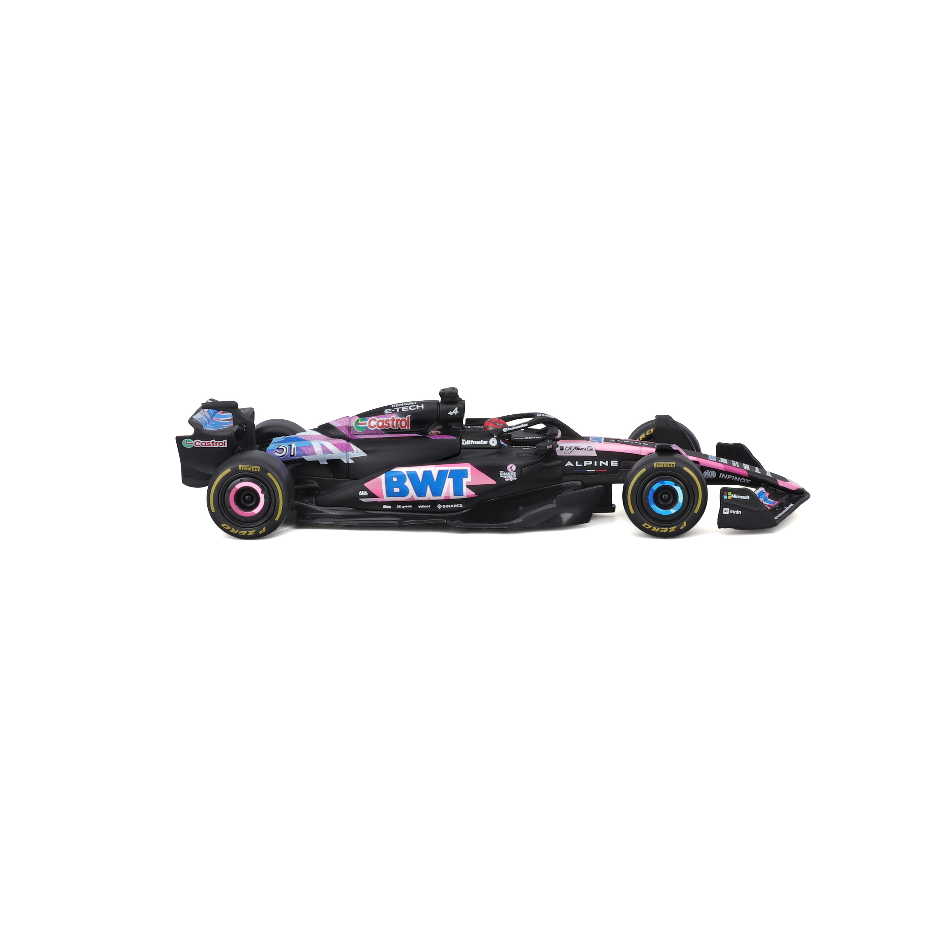 Foto 4 pulgar | Auto Burago F1 Bwt Alpine A524 2024 a Escala 1:43 con Casco #31 Ocon