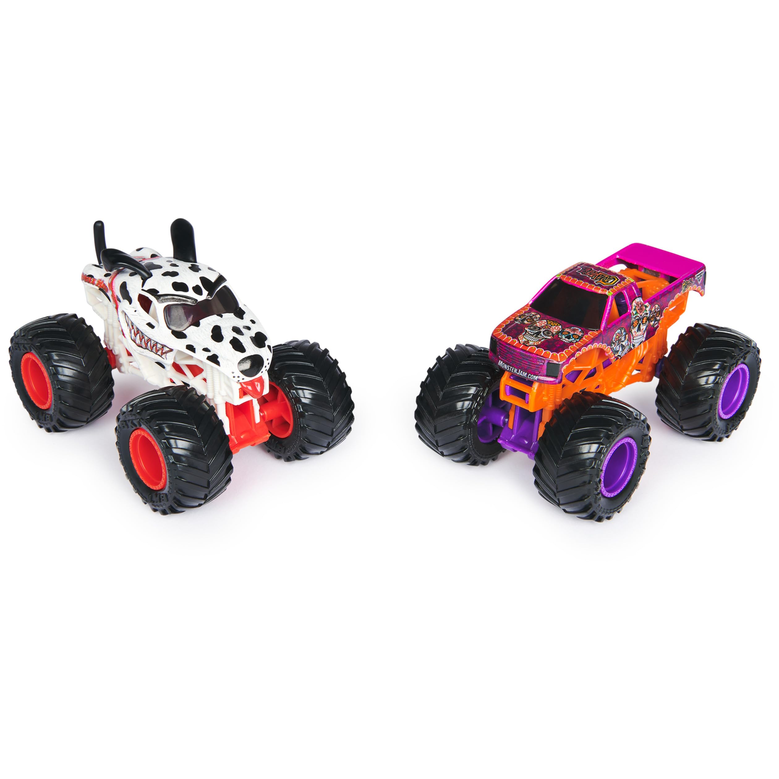 Foto 2 | Toy Monster Jam Dalmatian Vs. Camiones Fundidos A Presión Calavera 1:64 - Venta Internacional.