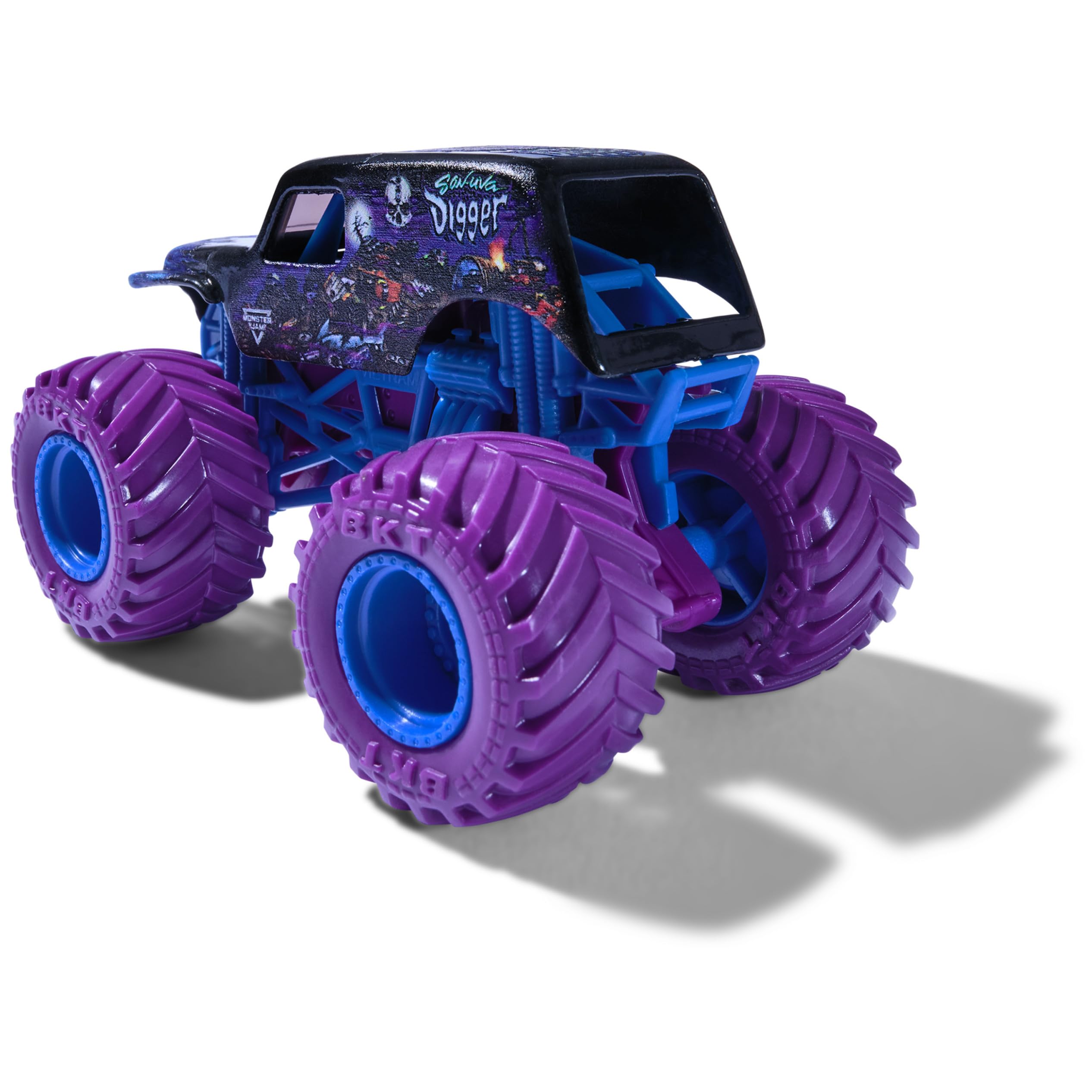 Foto 6 pulgar | Toy Monster Trucks Monster Jam Son Uva Digger Vs Mohawk 1:64 - Venta Internacional.
