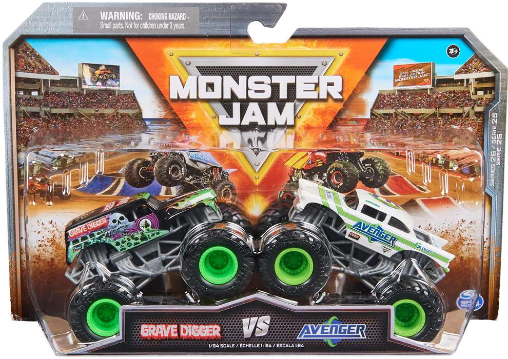 Foto 3 pulgar | Carros de Juguete Spin Master Monster Jam Grave Digger vs Avenger
