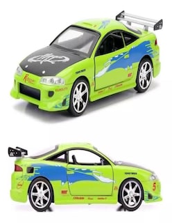 Foto 2 | Brian´s Mitsubishi Eclipse Rápido Y Furioso + Termo de Regalo Güish