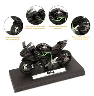Foto 2 | Motocicleta de Juguete Belug Alear a Escala 1:18