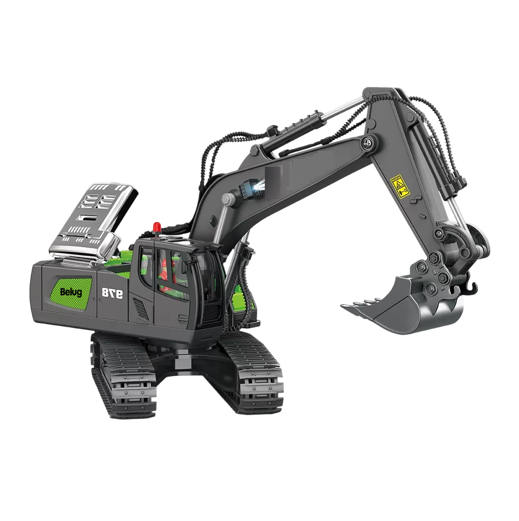 Foto 4 pulgar | Excavadora Control Remoto Belug Juguete Negro