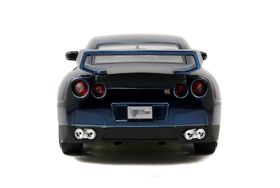 Foto 3 | Coche Jada Toys Fast & Furious Nissan GTR Azul 1:24 - Venta Internacional