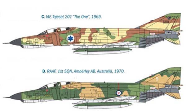 Foto 7 pulgar | Maqueta Italeri 2770s F-4e Phantom Ii a Escala 1:48 - Venta Internacional
