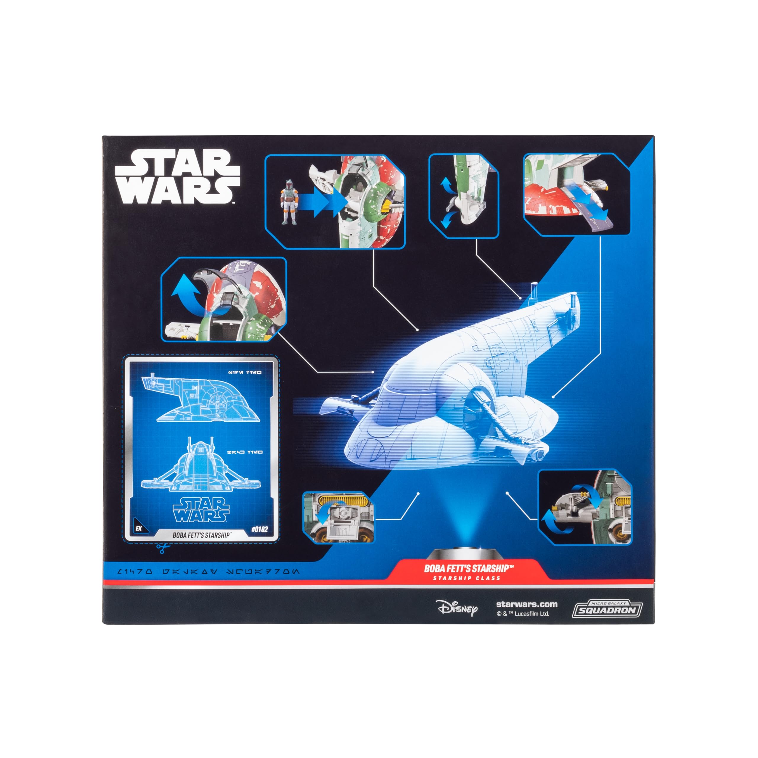 Foto 4 pulgar | Starship De Boba Fett De Toy Star Wars De 7 Pulgadas Con Licencia Oficial - Venta Internacional.