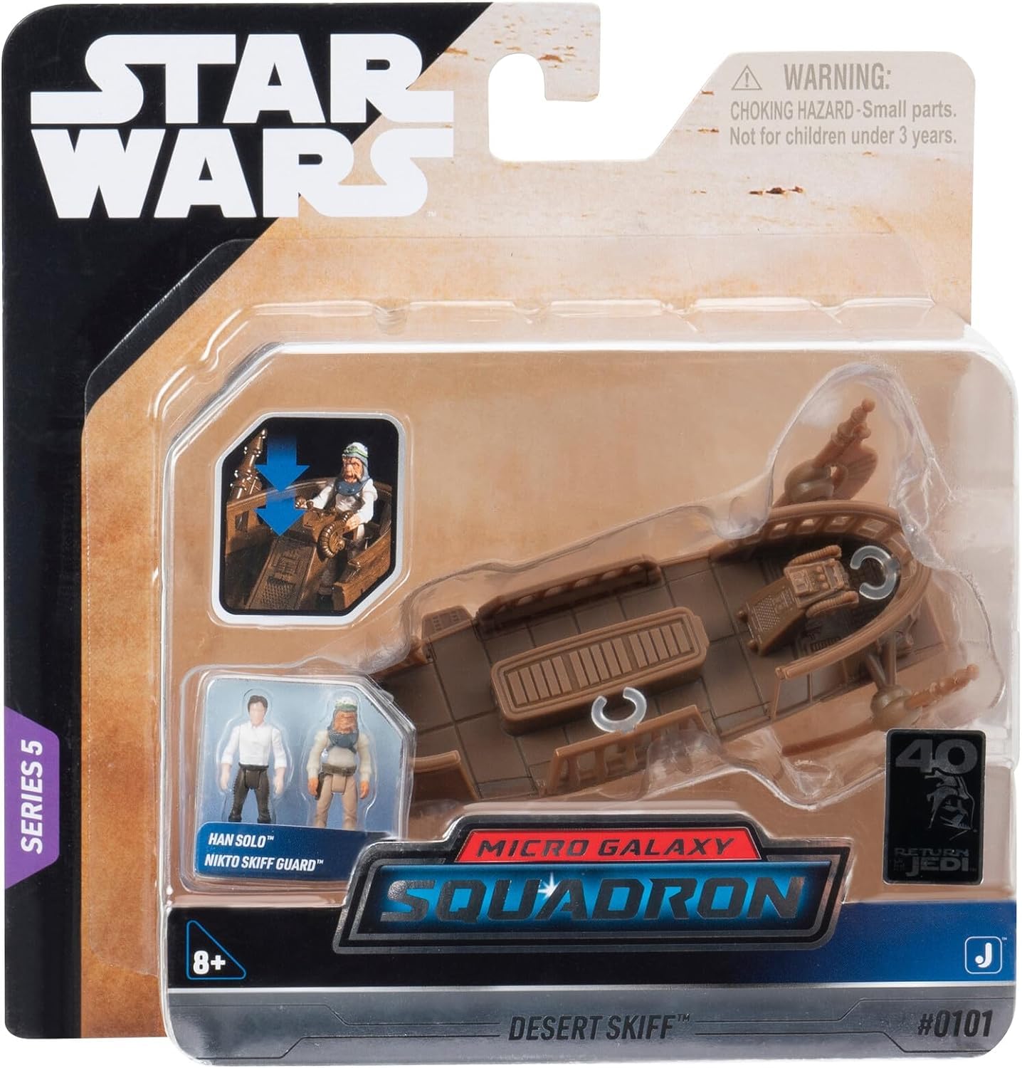 Foto 3 | Toy Jazwares Star Wars Micro Galaxy Squadron Desert Skiff - Venta Internacional.