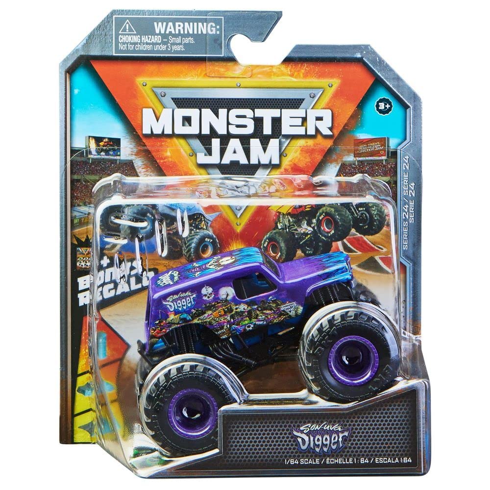 Foto 2 pulgar | Camión De Juguete Monster Jam Son-uva Digger Series 24 A Escala 1:64 - Venta Internacional.