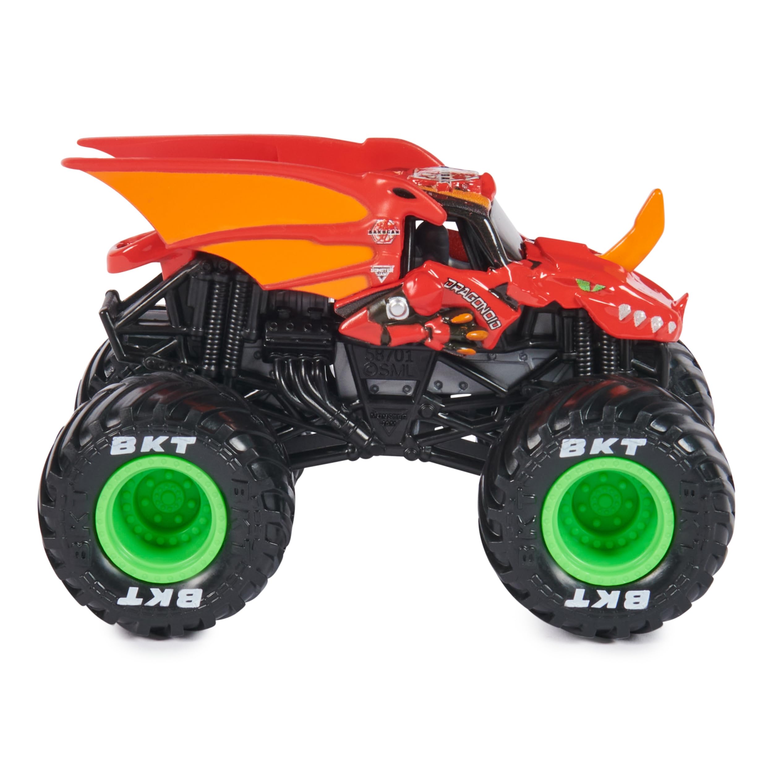 Foto 3 | Camión Fundido Monster Jam Dragonoid Serie 33 A Escala 1:64 - Venta Internacional.