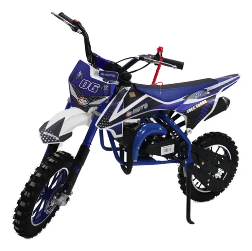 Foto 2 pulgar | Moto Cross Para Niños Starkids Skr1006 Gasolina Doble Escape Azul