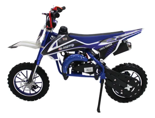Foto 3 pulgar | Moto Cross Para Niños Starkids Skr1006 Gasolina Doble Escape Azul